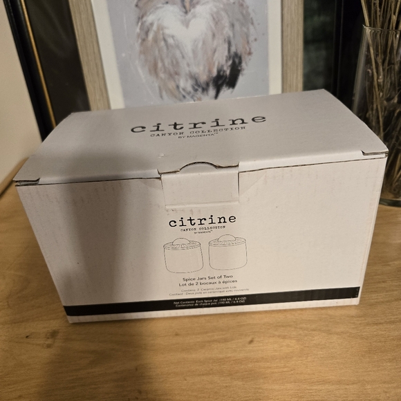 Citrine Spice Jars Ceramic NWOT - Picture 6 of 7